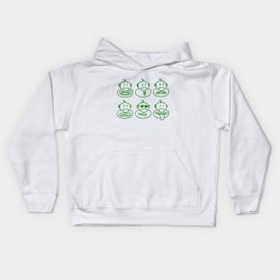 Crazy Emoticons Kids Hoodie